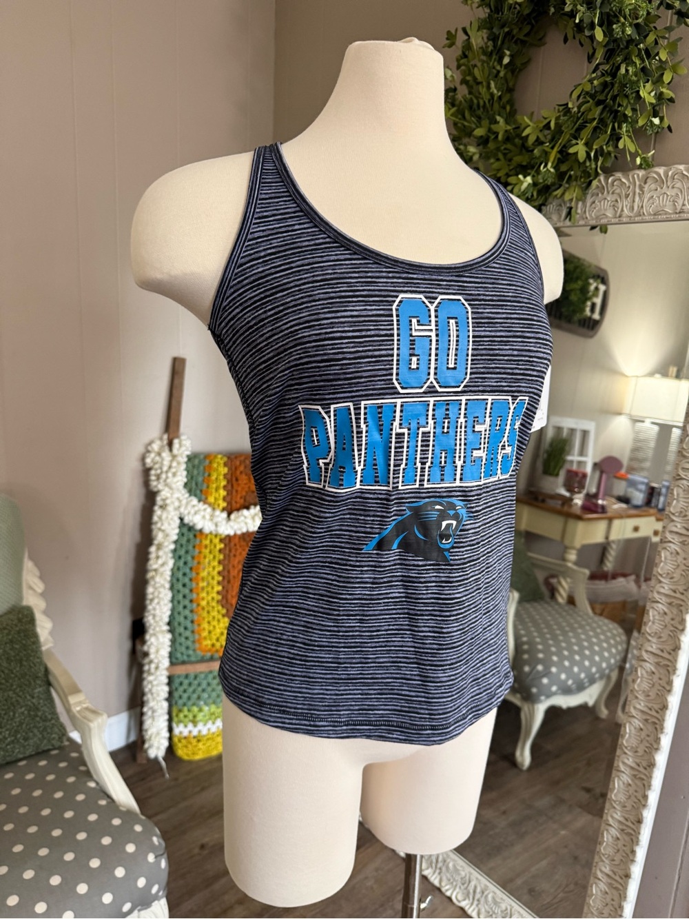 Carolina Panthers Racerback Tank - Picture 8 of 9